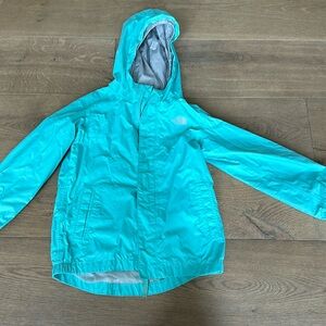 Hardly work girls size 6 north face rain coat